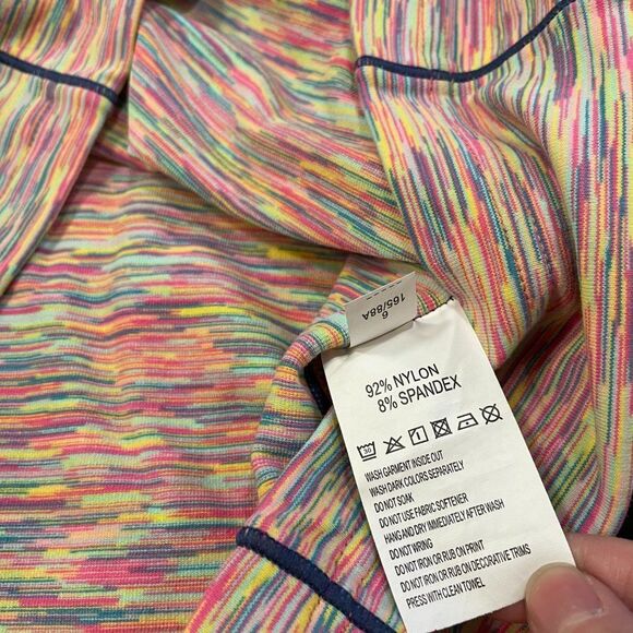 Ashworth Stretchy Rainbow Golf Quarter-Zip Pullover - 6 - Picture 4 of 4